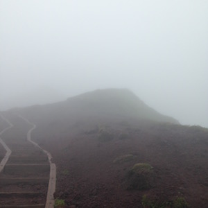 富良野岳の偽ピーク