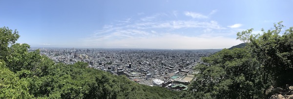 円山山頂からのパノラマ