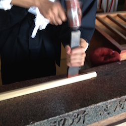 金剛杖への焼印