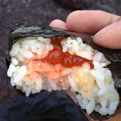 いくらのおにぎり