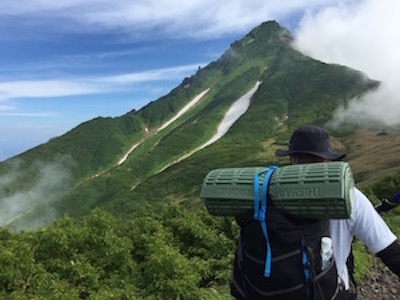 長官山から見える利尻山頂