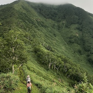 尻別岳　稜線
