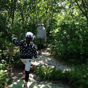 樽前山７合目登り始め