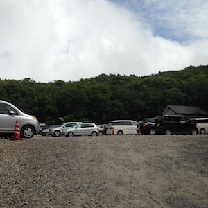 樽前山７合目の駐車場