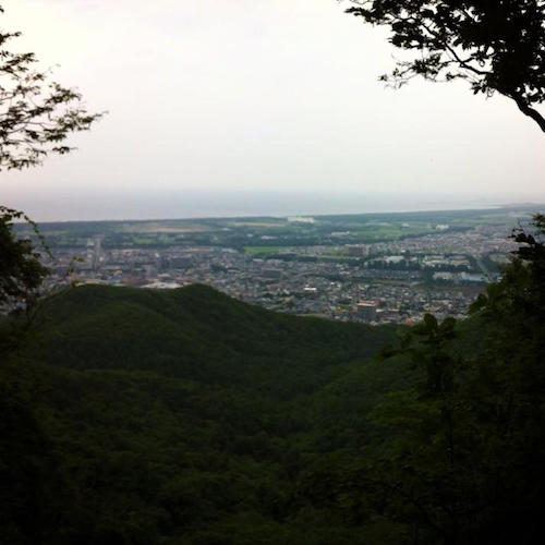 手稲山から見える石狩湾