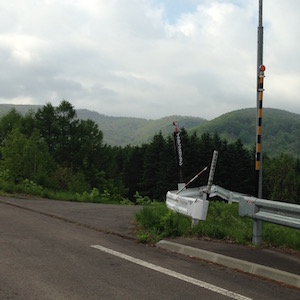 イルムケップスカイラインの入り口看板